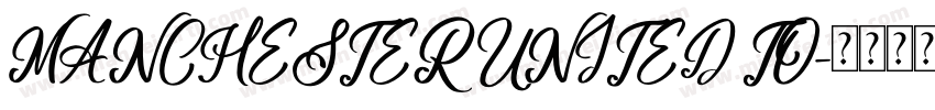 MANCHESTER UNITED TO字体转换